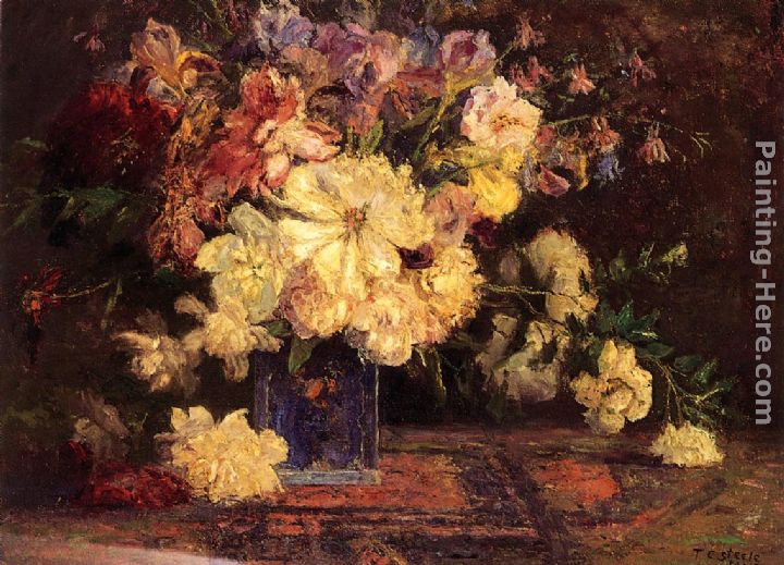 Theodore Clement Steele Still Life with Peonies